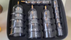 24/12pcs Cupping Relaxation Set: Cupping Cups in Various Sizes a Manual Pump and a Detailed Guide. Cupping Set for Massage