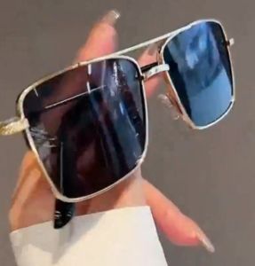 【Giausa】kính râm đi xe máy lái xe màu phân cực cho nam với bảo vệ khỏi tia UV kim loại phong cách phi công thời trang cổ điển Kính râm cho nam bảo vệ khỏi ánh mặt trời chính hãng thẩm mỹ cổ điển S184