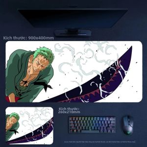 Bandai | Anime ONE PIECE Luffy Miếng Lót Chuột Da Cao Cấp Cho Văn Phòng Bé Trai Chống Trơn Trượt Trò Chơi Thể Thao Điện Tử Miếng Lót Bàn Phím