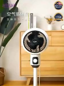 COOL POWER Air Circulation Electric Floor Stand Fan Household Living Room Silent Turbine Kipas Angin Bilik Berdiri