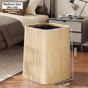 MEIZHUFU | Luxurious Retro Creative Swing Lid Waste Bin