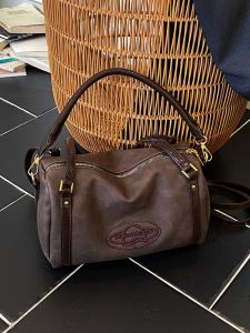 Korean Style Large Capacity Single Shoulder Boston Bag Womens Fashion Trendy Handbag 2025 New Model Casual Commute Style