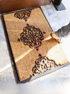 Handmade Thickened Coconut Fiber Mat American Outdoor Dirt Resistant Entrance Door Mat Indoor Dust Removal Dirt Scraper