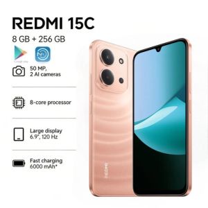 Redmi | 2026 new REDMI 15C Global Edition Redmi 15C 5G 8+256GB Smartphone: Ultra-slim 6000mAh smartphone with long battery life