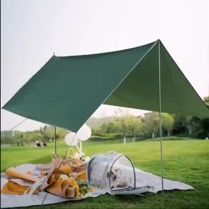 Outdoor Canopy Waterproof UV Block Sun Shelter with Easy Setup for Patio Garden Camping Beach