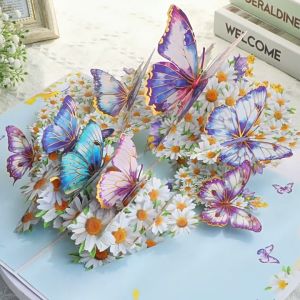 Thiệp Bật Lên Thiệp Bướm Hoa Chúc Mừng Sinh Nhật Kèm Phong Bì Và Thiệp Ghi Chú Thiệp Chúc Mừng 3D Thiệp Chúc Mừng Trống Quà Tặng Kỷ Niệm Cho Mẹ Bố Chồng Bạn Bè Vợ