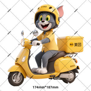 Waterproof Car Window Body Decoration Stickers for Cats And Dogs Electric Motorcycle Scratch Cover Stickers Auto Accessories
