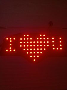 STOPLAMP RUNNING VARIO NEW 125/150 I LOVE U // WARNA MERAH // 8 MODE OTOMATIS