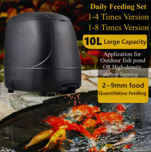 10L Large Outdoor Automatic Fish Smart Feeder Aquarium Auto Food Dispenser Timer For Fish Shrimp Pond