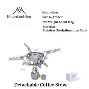 Mountainhiker | MOUNTAINHIKER Outdoor 3300W High Power Gas Stove Camping Black Coffee Gas Burner Portable Picnic Cooking Stove Survival Furnace