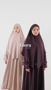 Zayra Hijab | Liora - Gamis Wanita Muslimah One Set Setelan Khiban Daily Abaya Umroh Bordir Premium