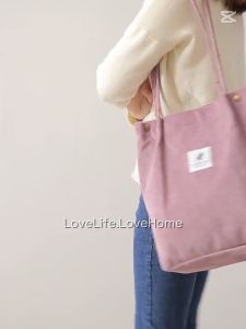 MORETHAN1 Stylish Canvas Tote Bag Large Aesthetic Book Bag with Pockets for Shopping Travel