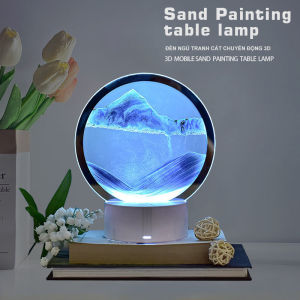 TRANH CÁT CHẢY CHUYỂN ĐỘNG 3D KẾT HỢP ĐÈN LED ĐỔI MÀU SÁNG TẠO - DECOR ĐÈN TRANG TRÍ NHIỀU CÔNG DỤNG