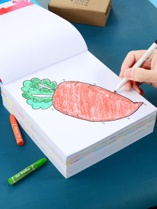 Preschool Childrens Drawing Enlightenment Big Class Educational Coloring Picture Book Number Connection Line Drawing Book