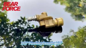 BEAR FORCE | Máy Rửa Áp Lực Bộ Nối Xoay 1/4” Bộ Phận Làm Sạch Máng Xối Cắm Nhanh 240 Độ 7 Góc Cho Máy Rửa Áp Lực 310Bar