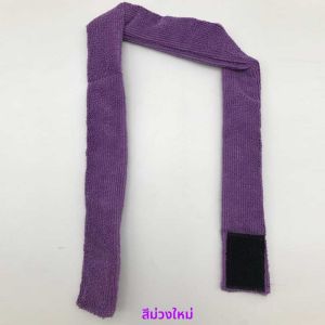 ผ้าขนหนูสำหรับผมยาว ผ้าโพกศีรษะ การย้อมสี ชิ้น และดัดผม ดูดซับได้ ผ้าฝ้าย แถบ สำหรับดูแลเส้นผม ยางรัดผมแบบใช้ซ้ำได้ ไม่ใช้แล้วทิ้ง