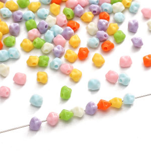 55/110pcs 7x7mm acrylic rắn đầy màu sắc Carambola starfruit hạt charm hạt cho làm đồ trang sức vòng tay Tự Làm Vòng Cổ phụ kiện hoa tai