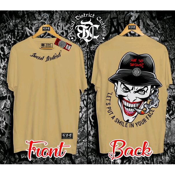 classic TSHIRT OVERSIZE Joker Why So Serious A4Size PRINT Social