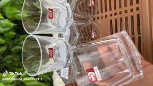 Bộ 6 Cốc Thuỷ Tinh 5 Cạnh Ly Thuỷ Tinh Uống Trà Cafe Dung Tích 195ml- Chất Liệu Cao Cấp