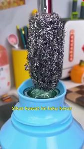 Sikat Kawat Baja Pegangan Panjang Warna Random | Pembersih Panci Anti Karat
