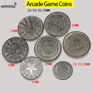 100pcs Stainless Steel 23/24/25mm Tokens Crown Design Arcade coin For Coin Acceptor Arcade Game Crane Claw Vending Machine