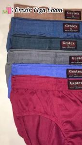 3 Pcs Celana Dalam Pria Polos / Sempak Pria Dewasa