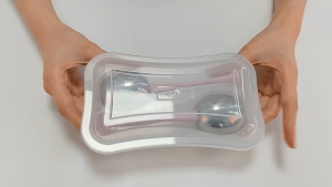 O-New 2PCS Stainless Steel Facial Cryo Ice Globes Energy Beauty Ball Eye and Face Massage Roller with Storage Box