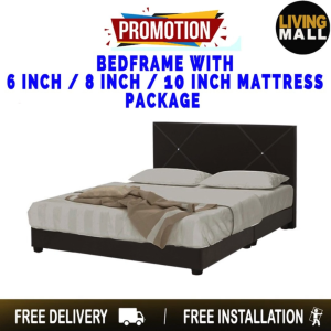Living Mall Sabrina Bed Frame with Mattress Package