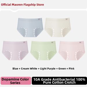 MiiOW | Antibacterial Cotton Underwear Breathable Mid-waist Extended Crotch Womens Panties