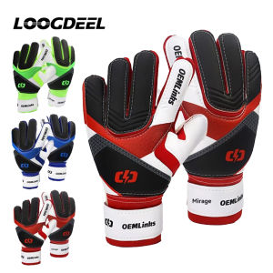 Loogdeel Childrens Thick Goalkeeper Gloves Training Breathable Goalkeeper Gloves Latex Football Finger Protect Adult Soocer