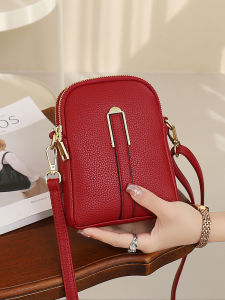 Lightweight Mini Crossbody Phone Bag for Women Elegant Simple Design PU Material Vertical Shape Fashionable Trendy Style
