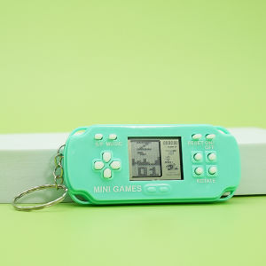 26 In1 Classic Tetris Handheld Game Keychain Mini Pocket Retro Electronic Game Console Children Educational Small Toy