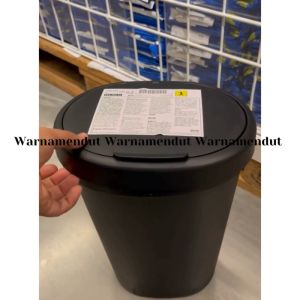 Tempat sampah dengan tutup plastik vol 8L tinggi 35cm WMO IK0501 HOLA