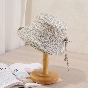 Mũ Câu Cá Họa Tiết Báo rOLLED INS Mùa Hè Nhỏ Gọn Che Nắng Cho Nữ Phong Cách Mới Thường Ngày Nơ Bướm Chống Nắng Mũ