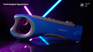 Mideer Super Blaster Electric Aquatech Water Gun - 2 colors for choice (Purple&Green / Yellow&Blue)