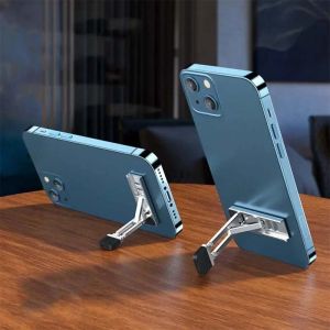 Mini Ultra-thin Invisible Lazy Backed Cell Phone Holder Foldable Computer Cooling Portable Desktop Holder Universal Holder