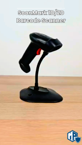 SoonMark Barcode Scanner 1D/2D | Wireless Bluetooth Scanner | Cashier Scanner | QR Code Scanner | POS Scanner Barcode