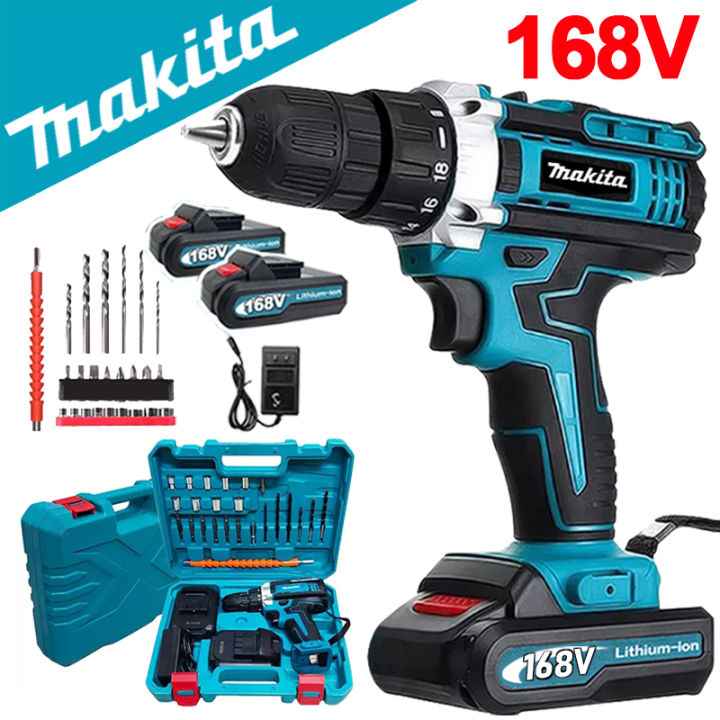 Cordless Drill Heavy Duty Brushless 2 Battery 168v 48v Japan Made Set 12v Battery Portable Cordless