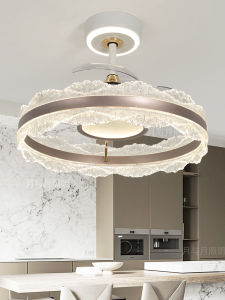 Invisible Fan Light Modern Integrated Electric Fan Lamp for Dining Room Bedroom Living Room Luxury Sensation Ceiling Fan Light