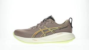 ASICS Men GEL-CUMULUS 27 Running Shoes in Taupe Grey/Black