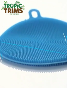 TropicTrims Silicone Dishwashing Brush multifunctional Kitchen Cleaner Pad Scrubber Tool