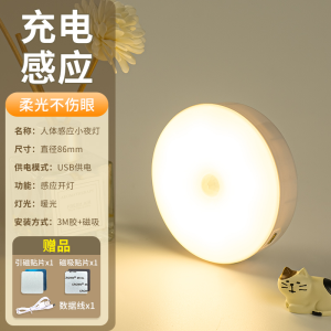 Night Human Body Small Induction Night Lamp For Home Wireless Smart Night Bedside Lamp Night Light Bedroom Sleep Induction Lamp