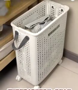 COD🏡 ตะกร้าผ้า ใส่ผ้าเตรียมซัก ตะกร้าอเนกประสงค์พับเก็บได้ วัสดุพลาสติก ความจุขนาดใหญ่ นักสะสมเสื้อผ้าสกปรก