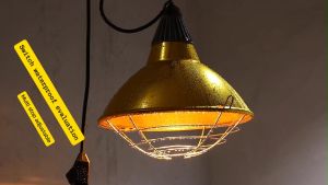 Veterinary Farm Breeding Chick Pig Heating Lamp Two Speed Temperature Livestock Insulation Lampshade