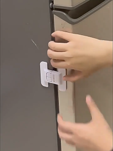 Set 10 chốt khóa tủ lạnh chốt cài an toàn cho bé khóa tủ đông tủ đồ ngăn kéo chống kẹp tay