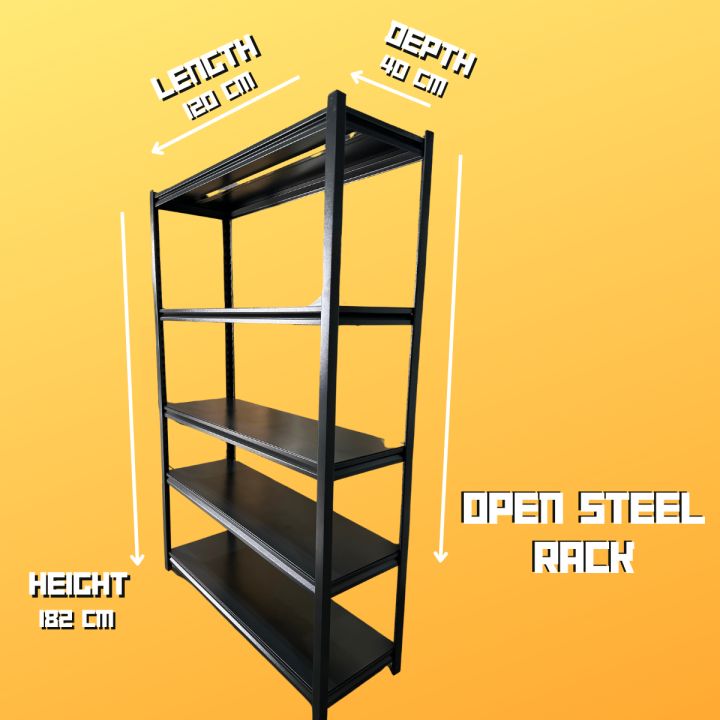 Full Steel Boltless Rack with Steel Shelves - Waterproof | Lazada PH