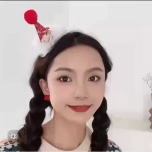 กิ๊บติดผมคริสมาสต์สำหรับเด็ก ดีไซน์หนูน้อย/หมีน้อย วัสดุ Polyester และ Cotton พร้อมส่งจากไทย