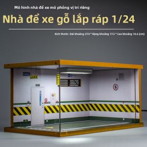 ZIOMIYSTAR | Mô Hình Gara Đỗ Xe Ô Tô Chân Thực Tỷ Lệ 1:24