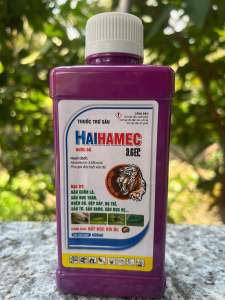 Thuốc trừ sâu sinh học HAIHAMEC 3.6 EC ( 450ml) Nước trong đỏ . phong trừ nhiều loại sâu hại sâu xanh sâu cuốn lá bo trĩ ... Độc với ốc.