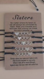 5 Heart Gelang Bracelet Wanita Aksesoris Titanium Korea Cocok Hadiah motif motif hati sangat cakep